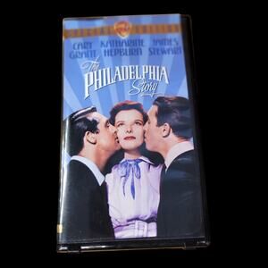 The Philadelphia Story VHS Warner Cary Grant Hepburn Stewart Extras 65 Min